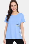 Rosaline Bloom Fest Knit Cotton Top (Pack of 2) -  Blue — thumbnail 2